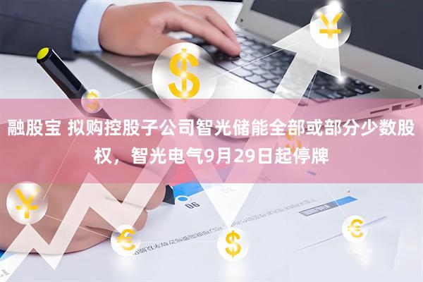 融股宝 拟购控股子公司智光储能全部或部分少数股权，智光电气9月29日起停牌